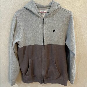Nixon Gray and Brown Zip Up Hoodie
Mens Size Medium